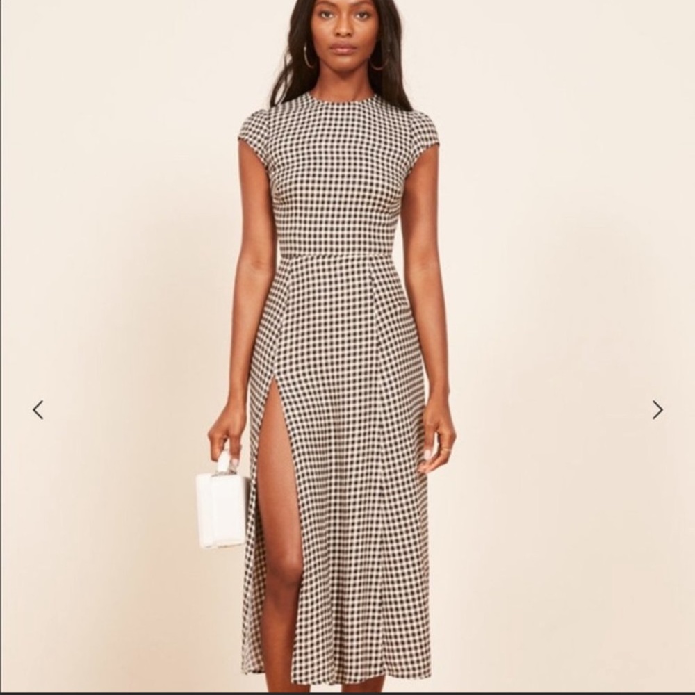 Reformation Gavin Dress in gingham